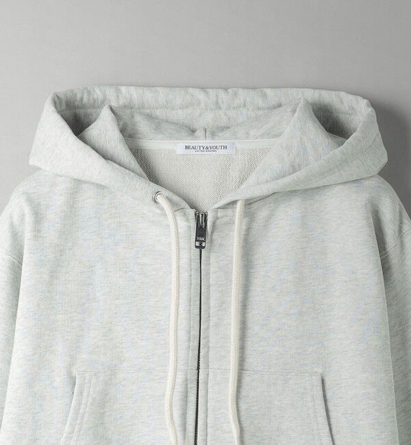 BEAUTY&YOUTH UNITED ARROWS「コットン ショートフロントジップパーカー」|カーディガン|