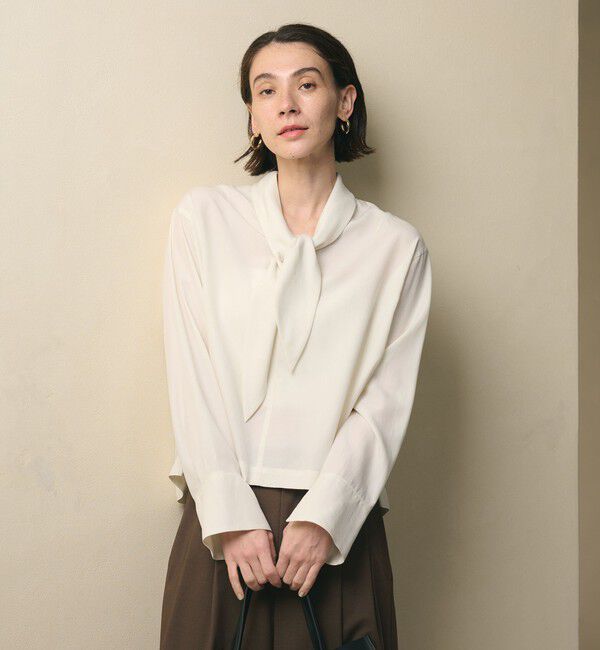 BEAUTY&YOUTH UNITED ARROWS「セルロース タイブラウス ウォッシャブル」|シャツ・ブラウス|