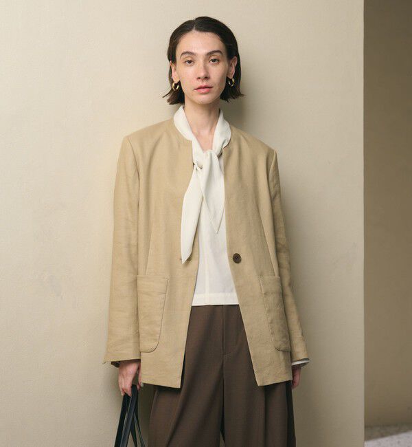 BEAUTY&YOUTH UNITED ARROWS「セルロース タイブラウス ウォッシャブル」|シャツ・ブラウス|