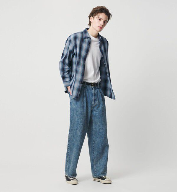 BEAUTY&YOUTH UNITED ARROWS「ドライ ネル オンブレ レギュラーカラー シャツ GRANDE型」|シャツ・ブラウス|