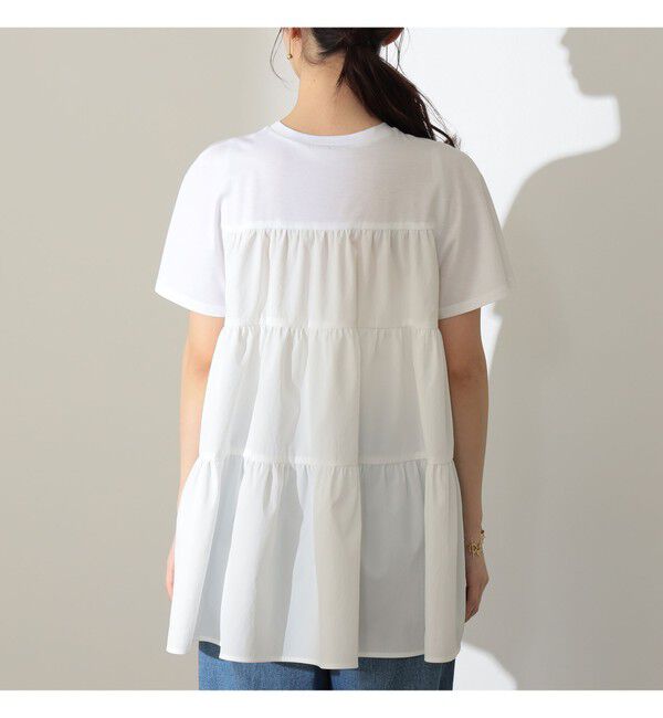 Demi-Luxe BEAMS 「コンビ ティアード プルオーバー」|シャツ・ブラウス|