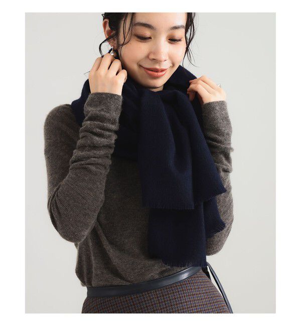 Demi-Luxe BEAMS 「AK+1 / ウール フリンジ ストール」|ストール|