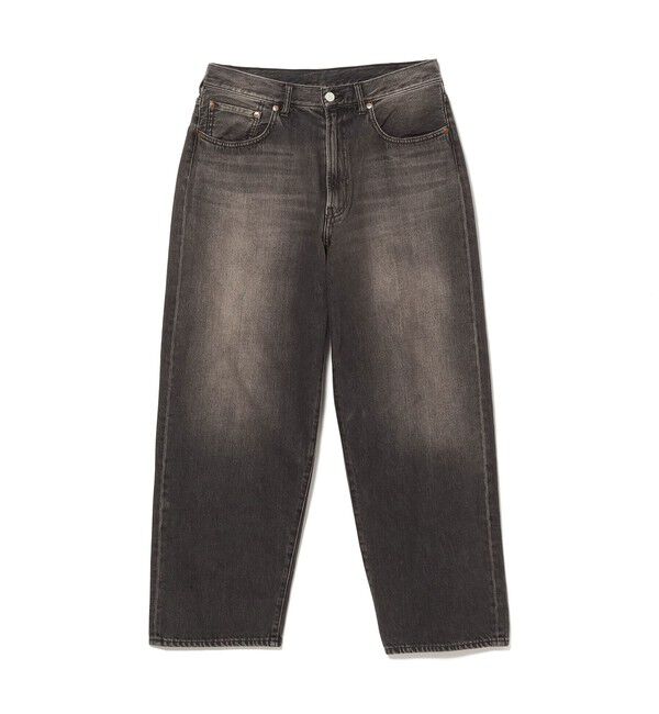 BEAMS「BEAMS / ワイドフィット デニムパンツ」|デニム|DUSTY_BLACK