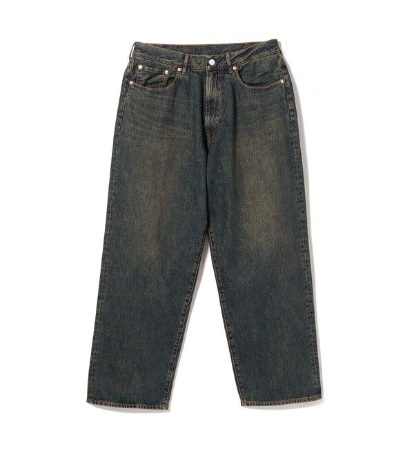 BEAMS「BEAMS / ワイドフィット デニムパンツ」|デニム|DUSTY_INDIGO1