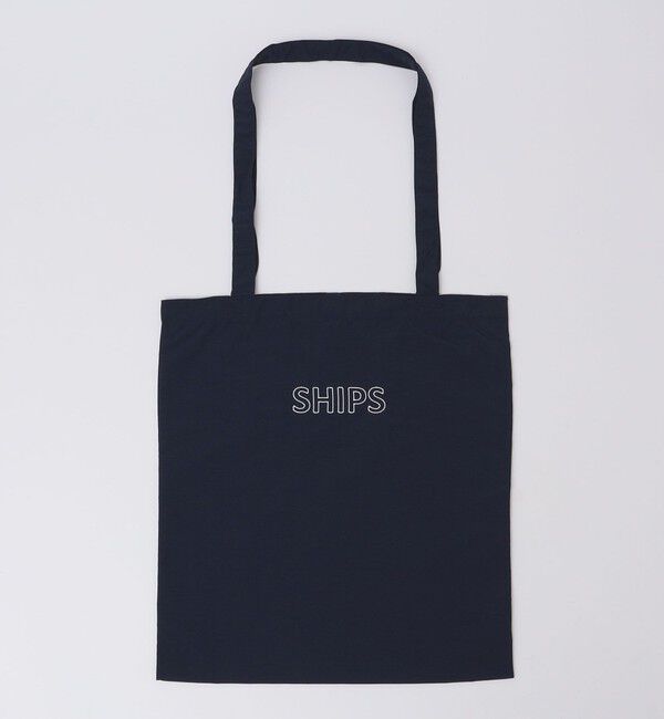 SHIPS「【WEB限定】SHIPS: パッカブル ナイロン SHIPSロゴ エンブロイダリー トート バッグ」|トートバッグ|
