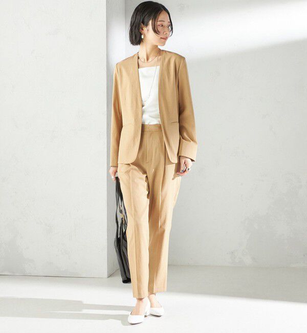 SHIPS for women「〈手洗い可能〉FUNCTIONAL テーパード パンツ（セットアップ対応）」|その他|