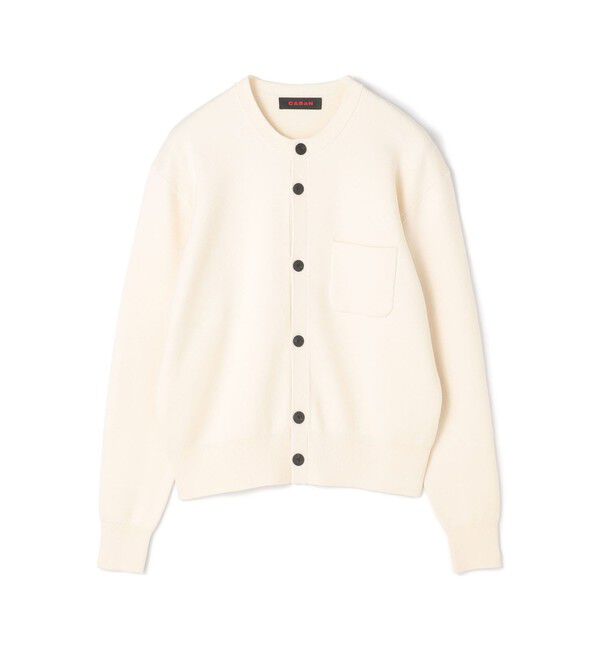 CABaN コットンカシミヤ ポケットクルーネックカーディガン CABaN コットンカシミヤ ポケットクルーネックカーディガン（CABaN