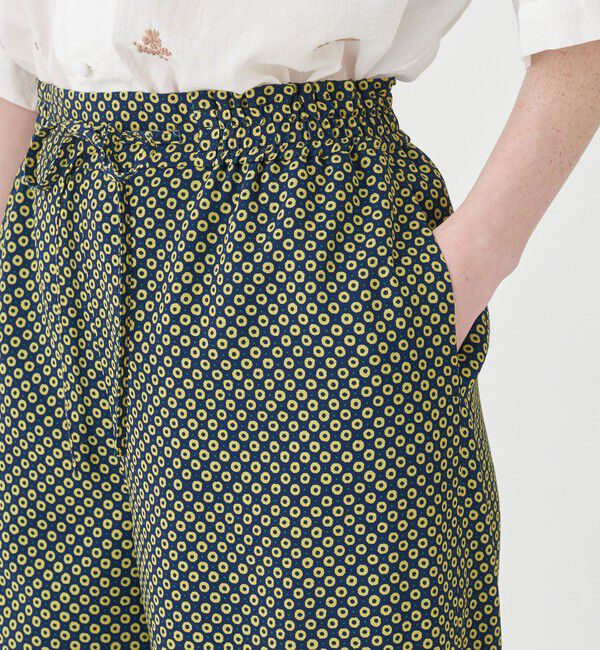 SOULEIADO「トリアセテートポリエステルプリント イージーストレートパンツ」|その他|