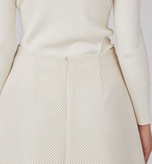 Ballsey「パンチングトリプルクロス トラペーズスカート」|台形|