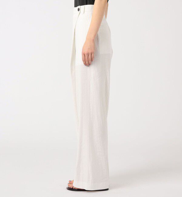 Edition「リネンストレッチ ラップスラックス」|スラックス|