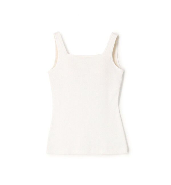 MACPHEE「コットンリブ カップ付きタンクトップ」|タンクトップ|11 ホワイト