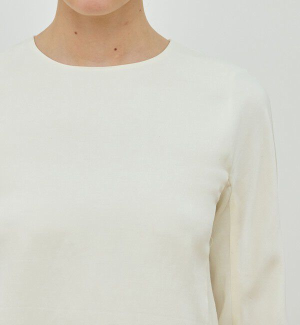 DES PRES「レーヨンサテン クルーネックプルオーバー」|シャツ・ブラウス|