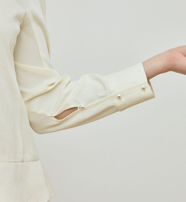DES PRES「レーヨンサテン クルーネックプルオーバー」|シャツ・ブラウス|