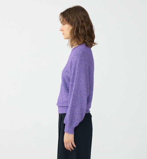 Ballsey「メタリックブークレー クルーネックプルオーバー」|ニット・セーター|