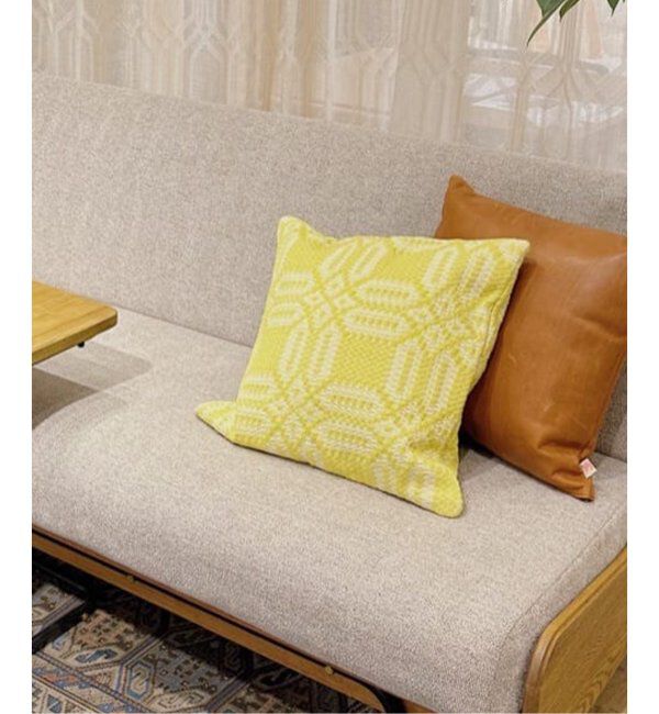 journal standard Furniture「【WESTOVERALLS / ウェストオーバーオールズ】SHAKER CUSHION 45 クッションカバー」|クッション・クッションカバー|イエロー