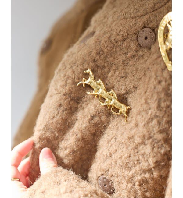 IENA「《WEB限定/追加予約》IENA CHEVAL 3ROW ブローチC」|その他|ゴールド