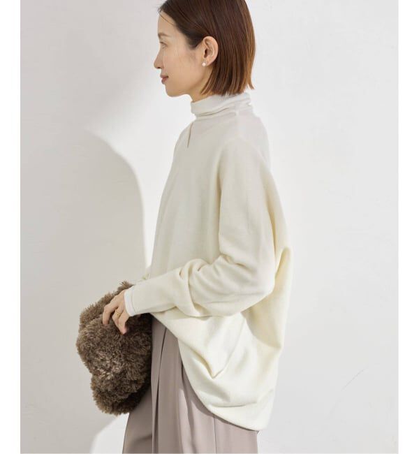 IENA「《追加5予約》Fineニュージーウール ニュアンス Vプルオーバー」|ニット・セーター|