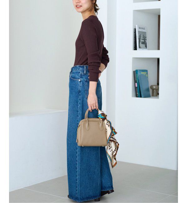 JOURNAL STANDARD relume「ウォッシャブルレーヨンリブクルーネックプルオーバー」|ニット・セーター|