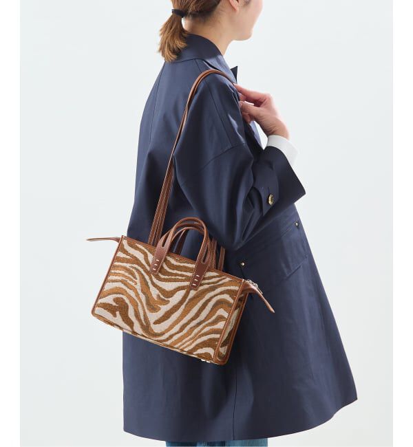 journal standard L'essage「《予約》【A VACATION/ア ヴァケーション】SABRINA ZEBRA/Aゼブラ柄バッグ」|ショルダー・メッセンジャー|ベージュ