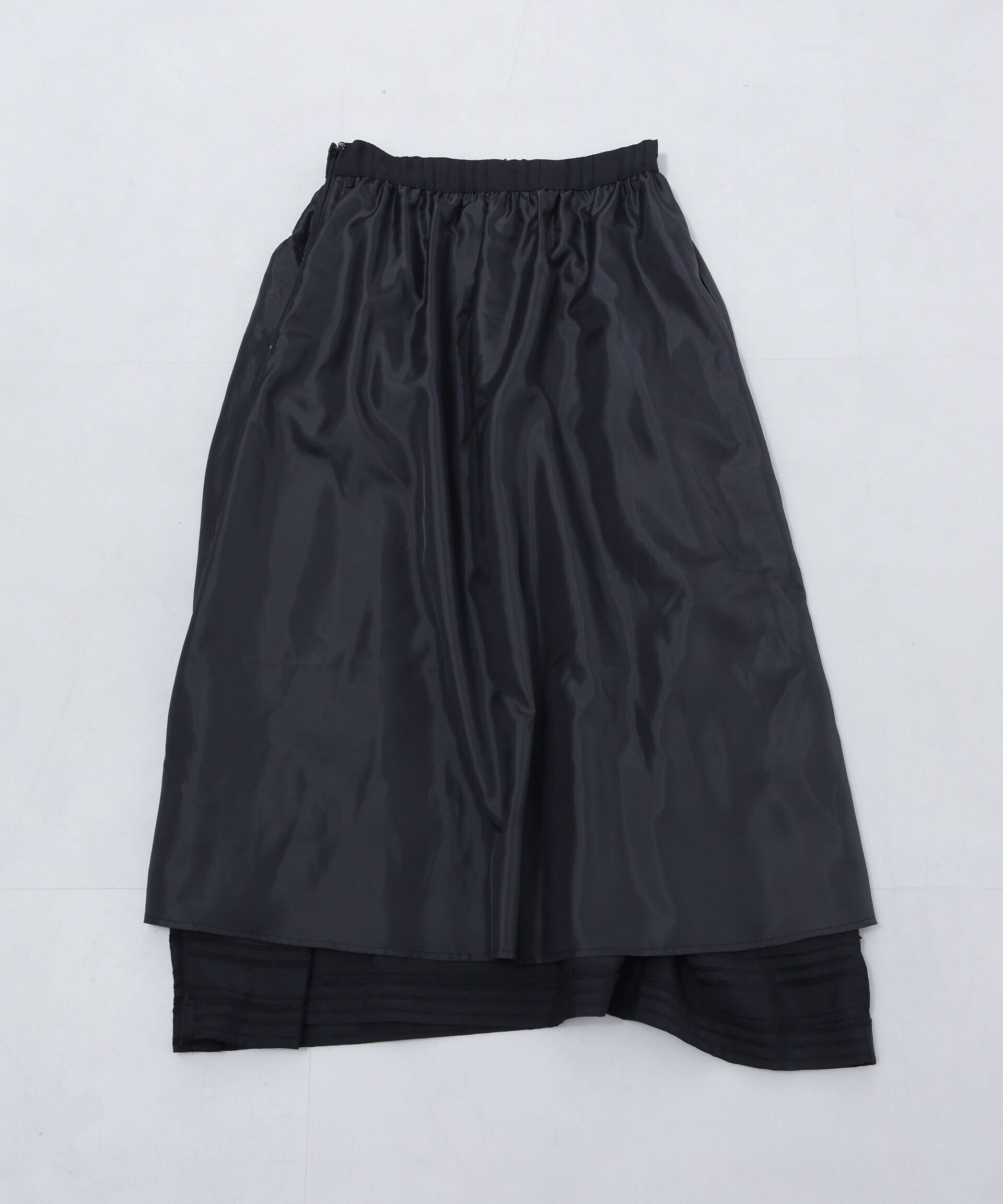 nano･universe「マルチボーダータックディティールスカート」|スカート|