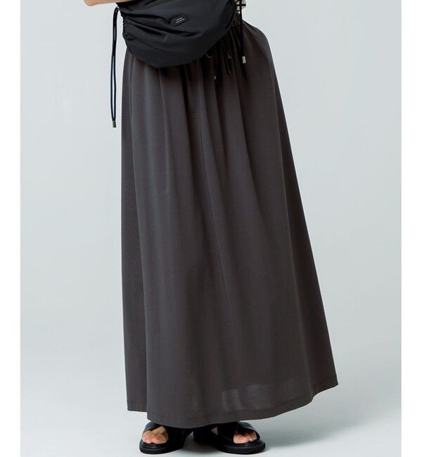 23区「【WEB&一部店舗限定/接触冷感/洗える】ツイストコットンプレーティング スカート」|スカート|グレー系