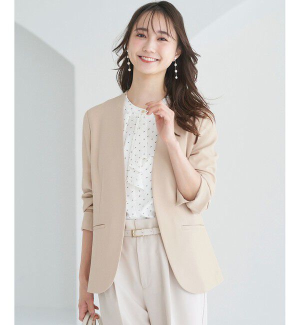 any SiS「【UVカット / 接触冷感 / 吸水速乾】スマートビューティストレッチ ノーカラージャケット」|ノーカラージャケット|ﾗｲﾄﾍﾞｰ