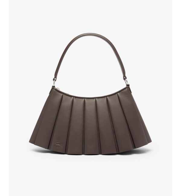 LACOSTE「LENGLEN レザープリーツショルダーバッグ」|ショルダー・メッセンジャー|