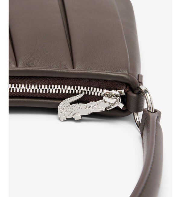 LACOSTE「LENGLEN レザープリーツショルダーバッグ」|ショルダー・メッセンジャー|