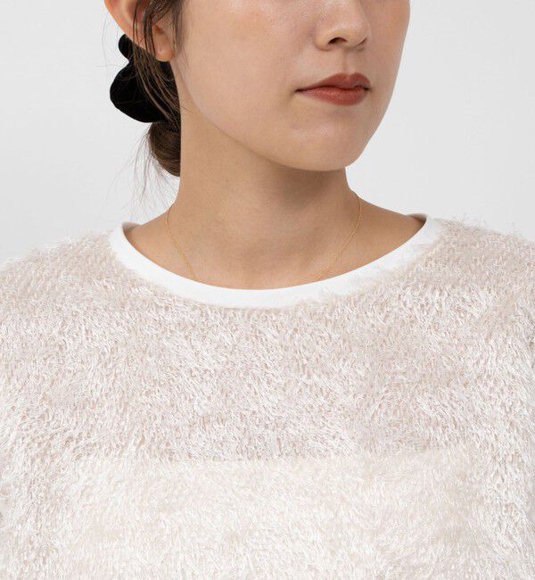 NOLLEY'S「カットジャガードドッキングプルオーバーブラウス」|シャツ・ブラウス|