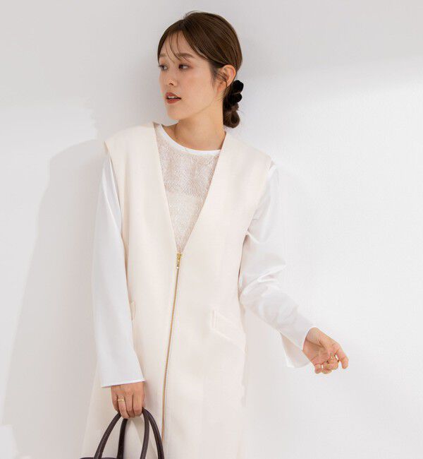 NOLLEY'S「カットジャガードドッキングプルオーバーブラウス」|シャツ・ブラウス|