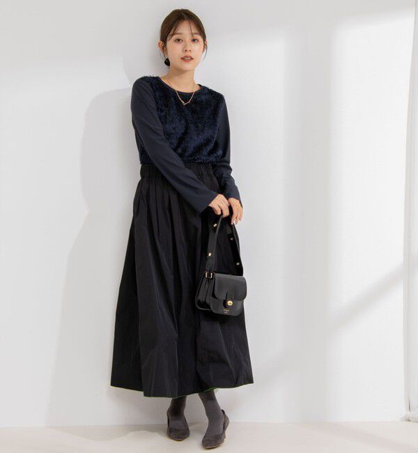 NOLLEY'S「カットジャガードドッキングプルオーバーブラウス」|シャツ・ブラウス|