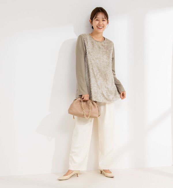 NOLLEY'S「カットジャガードドッキングプルオーバーブラウス」|シャツ・ブラウス|