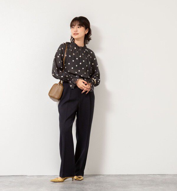 NOLLEY'S「ウォッシャブルウール調愛されセミワイドパンツ」|その他|