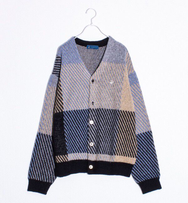 GLOSTER「【実績品番/UNISEX/別注柄あり】【BHPC】モヘヤタッチニットカーディガン」|カーディガン|グレー系その他