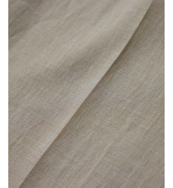 ROPE「【洗える】リネンライク ベルテッドワイドパンツ/セットアップ対応【WEB・一部店舗限定】」|チノ|