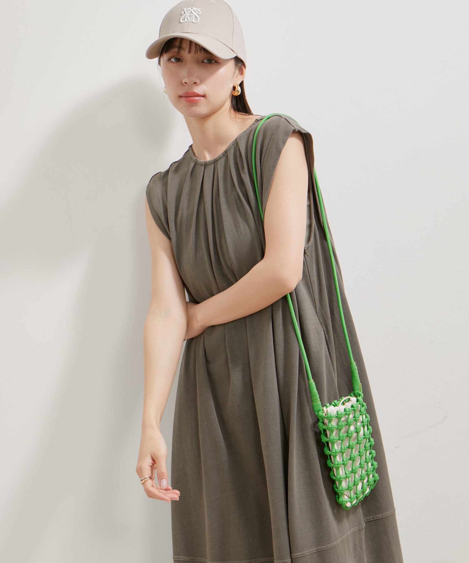 VIS「巾着付きメッシュミニショルダーバッグ」|ショルダー・メッセンジャー|