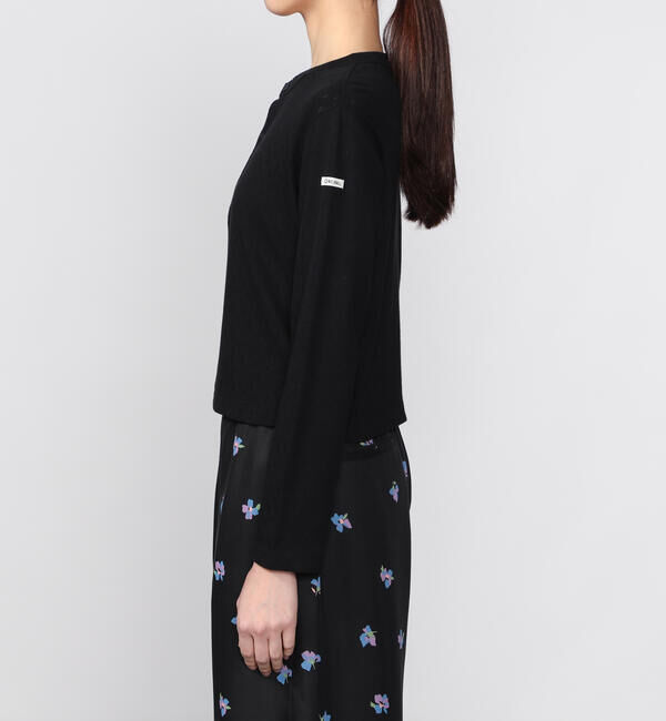 ORCIVAL「ORCIVAL | パターンメッシュ コットン クルーネックカーディガン WOMEN」|カーディガン|