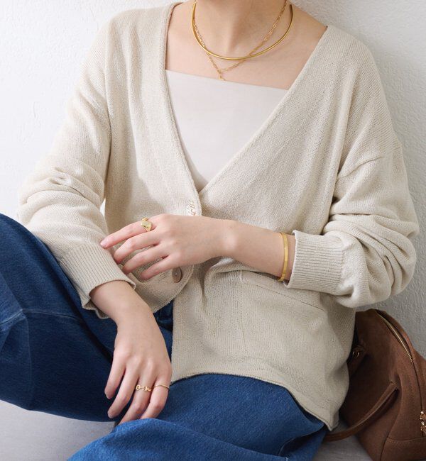  「コットン混カーディガン」|ニット・セーター|