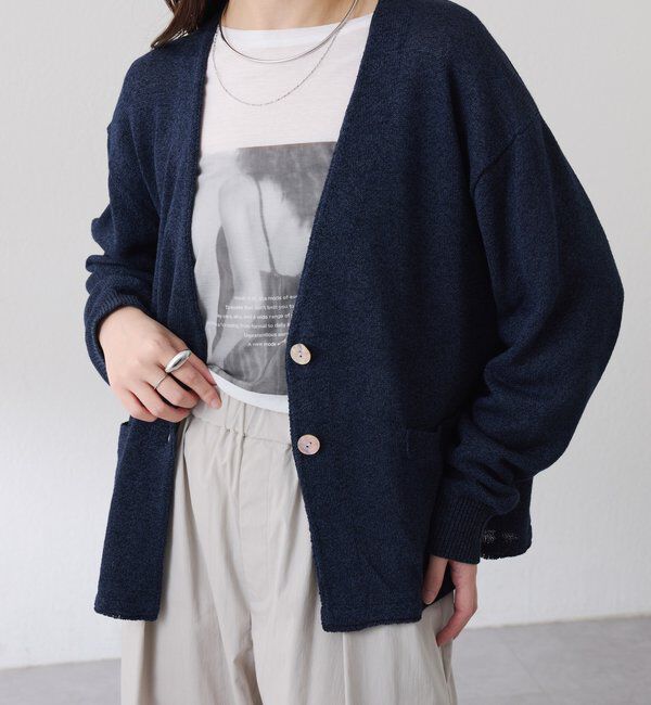  「コットン混カーディガン」|ニット・セーター|