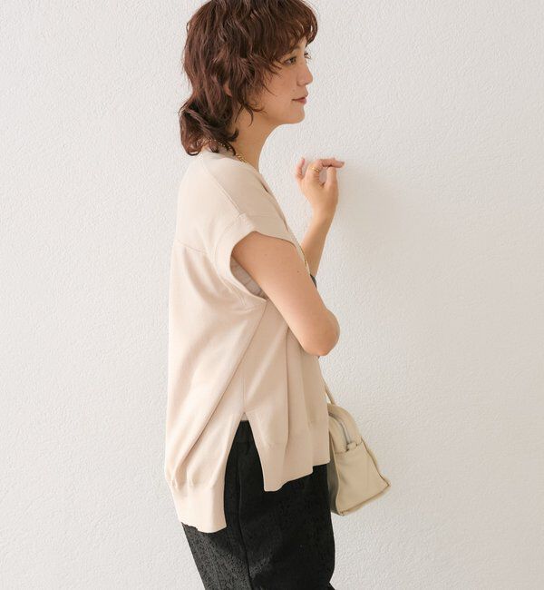  「【接触冷感】クールタッチショルダーニット」|ニット・セーター|