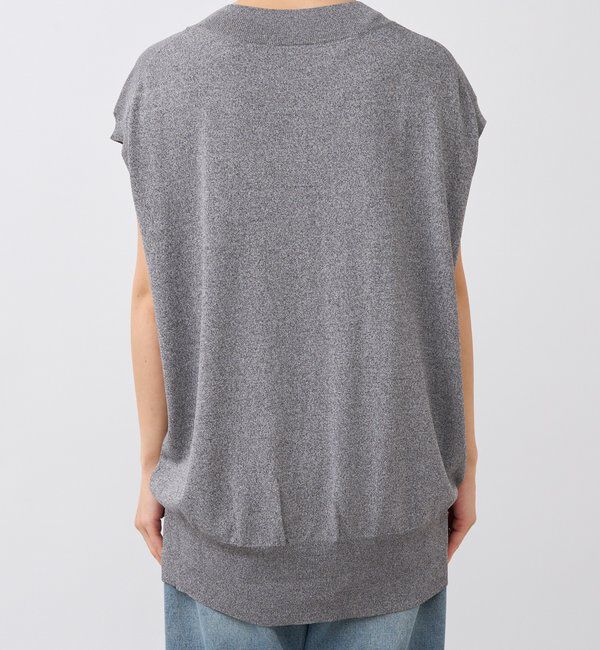  「【ひんやりタッチ・セットアップ対応可】レーヨン混バックテールニット」|ニット・セーター|