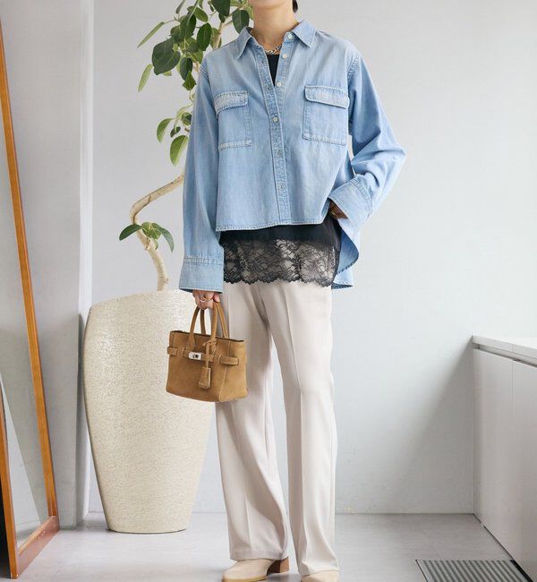  「予約【褒められシルエット】イージーフレアパンツ」|チノ|