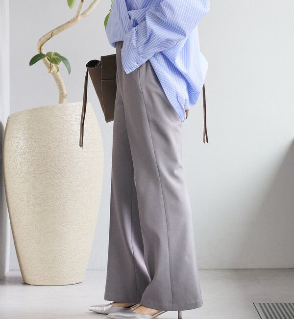  「予約【褒められシルエット】イージーフレアパンツ」|チノ|