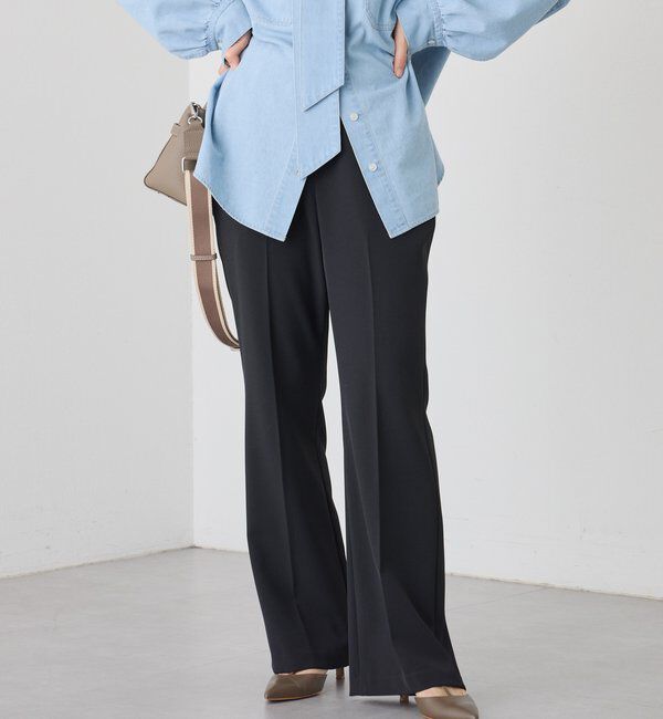  「予約【褒められシルエット】イージーフレアパンツ」|チノ|