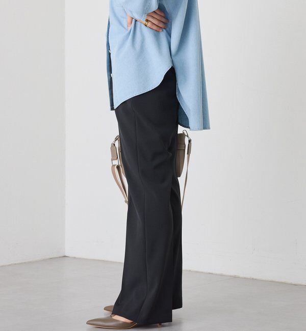  「予約【褒められシルエット】イージーフレアパンツ」|チノ|