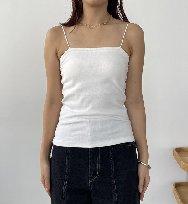  「【S・Mサイズ展開あり】1ストラップカップ付キャミ」|キャミソール|