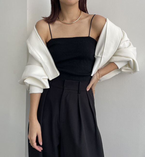  「【S・Mサイズ展開あり】1ストラップカップ付キャミ」|キャミソール|