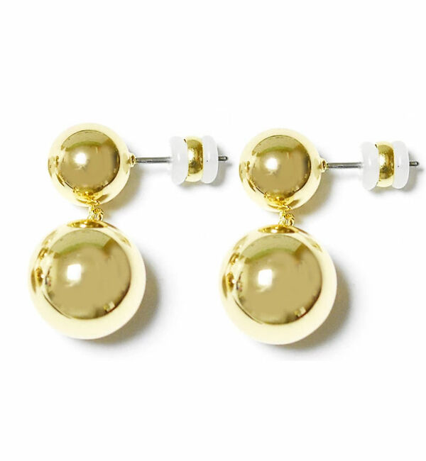 Rouge vif「【LUV AJ/ラヴエージェイ】DOUBLE BALL EARRINGS ピアス」|ピアス|