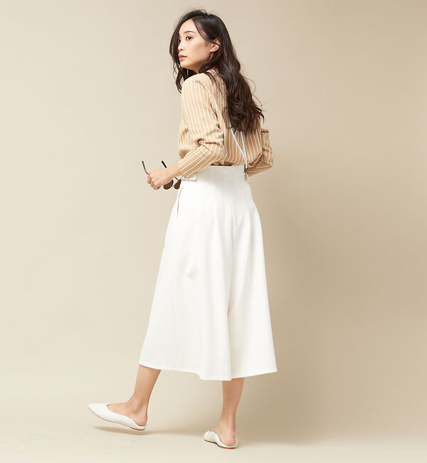 qualite「ネップストライプニットプルオーバー」|ニット・セーター|