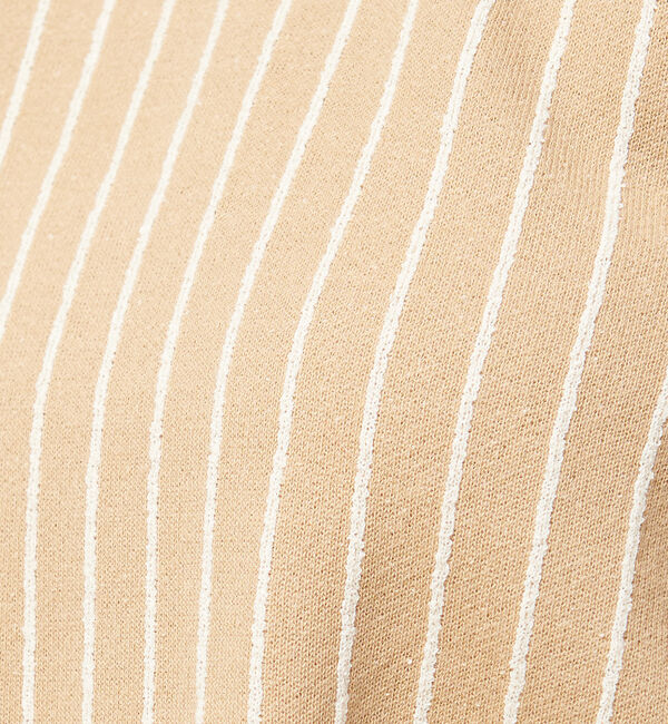 qualite「ネップストライプニットプルオーバー」|ニット・セーター|